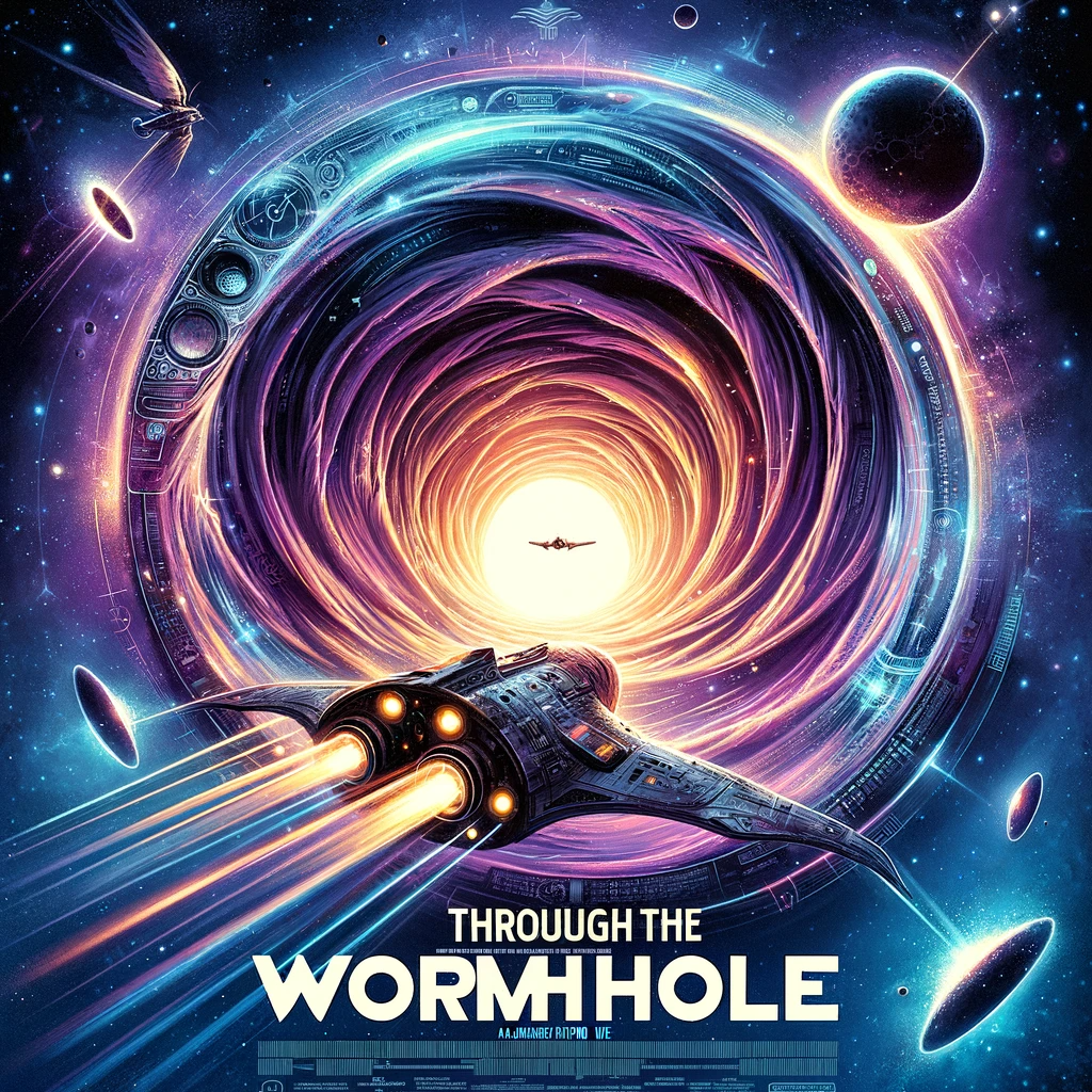 Through the Worm Hole - AI Movie Poster
